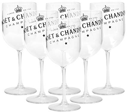 Moet & Chandon Bicchiere Champagne Ice Imperial in plastica (Clear, 6)