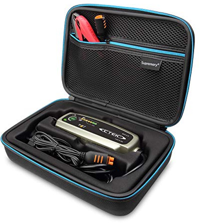 Supremery CTEK MXS 7.0 Battery Charger Case - Carry Case - Eva Hard Case with Carry Handle
