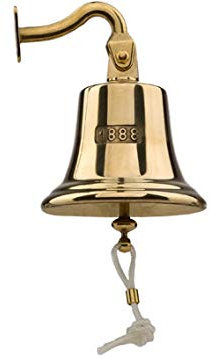 Foresti & Suardi Schiffsglocke 1888 - Messing - 1,8kg - Ø155mm