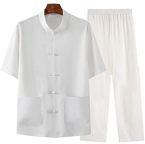 Tai Chi Kleidung Druck Männer Frauen Jungen Damen Traditionelle Chinesische Kampfkunst Wing Chun Boxen Karate Leinen Taekwondo Kleidung Uni Geschenk (B XL)