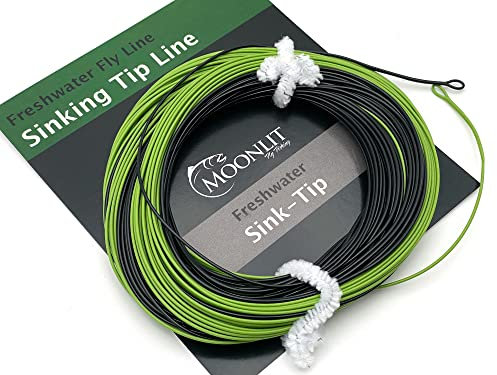 Moonlit Fliegenschnur, schwimmend, schnell sinkend, S5, Schwarz/Olivgrün (4 Wt-Linie)