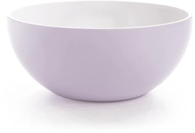 Qdesign - Saladier de 32 cm en Mélamine - Matériau Neutre et Sain - Bol de Cuisine Empilable - Idéal Pâtes, Salades, Préparation Pain, Pâtisseries - Lavande