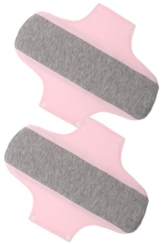 PartyKindom Compresas de Tela Alas para Pérdidas de Orina Postparto, 2piezas de Algodón Ultra Finas Protección Antifugas para Recuperación Posnatal