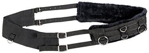 HKM Teddy Longiergurt Schwarz/Schwarz Vollblut/Warmblut