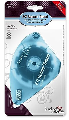 Scrapbook Adhesives E-Z Runner Grand Refill Permanent Dots, 42M x 8mm Clear 01254-4