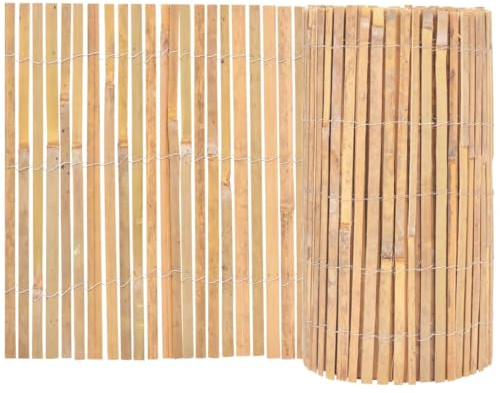 vidaXL Gartenzaun Bambus 1000x50cm Beetumrandung Beeteinfassung Rasenzaun