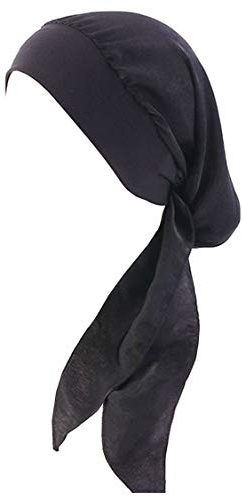 YONKOUNY Cancer Turbante Quimioterapia Para Mujeres Elegante Verano Sombrero de Chemo Oncológico Bufanda de La Cabeza Cómodo Tejido De Seda Headwear Gorro Noche Pèrdida de Pelo Cabello (#1)