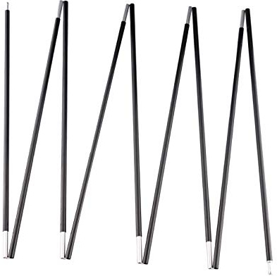 BRILLIANCE4U Pre-Assembled Aluminum Tent Pole 12ft 1.4in 8.5mm, 7001 T6 Tent Rod, Outer Dia. 0.33 1 Pole Pack