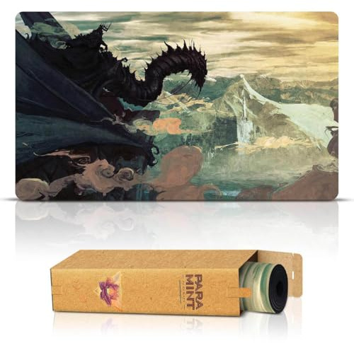 Paramint Witch King of Angmar (Genähte Kanten) - Der Herr de Ringe Spielmatte - Kompatibel mit Magic: The Gathering Spielmatten - Spielen Sie MTG, YuGiOh, TCG - Originelle Designs