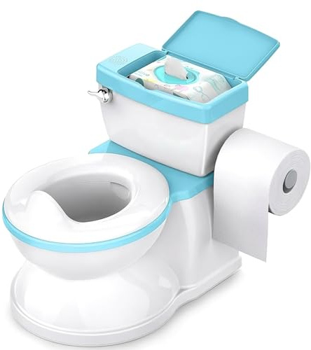 ASENME-BABYBOND Orinal infantil para bebé y niños con sonido de descarga. (Azul)