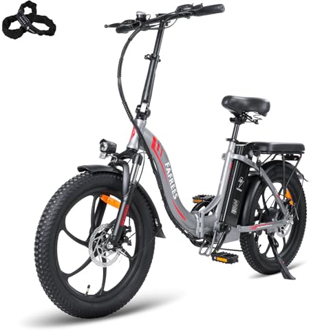 Fafrees F20 - Bicicleta eléctrica para mujer con batería extraíble de 36 V 15 Ah, bicicleta eléctrica plegable de 20 pulgadas, 250 W, bicicleta eléctrica plegable de 250 W, bicicleta eléctrica