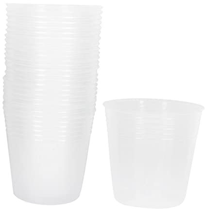 OFFSCH 36pezzi Pz Di Vasi Per Nutrizione Piante Trasparenti Per Vivai Per Orto e Giardinaggio Con Drenaggio e Alta Permeabilità