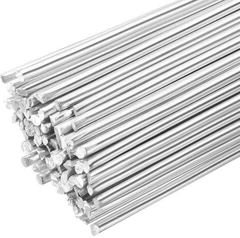 QUARKZMAN 80 varillas soldadura aluminio 9.84 x 5/64, alambre aluminio-silicio baja temperatura, fácil fusión para metal, acero inoxidable y cobre