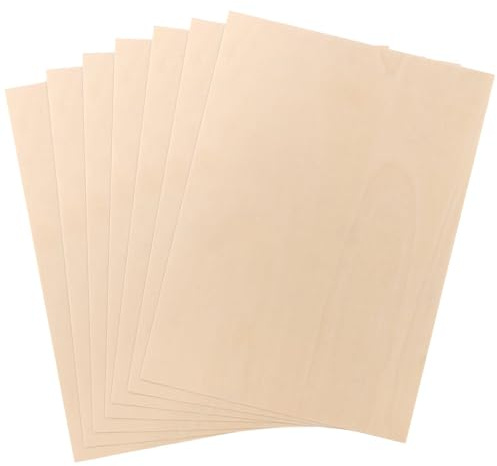 LOLYSIC 16 Stück A3 Pappelsperrholz 3 mm,420 x 300mm Sperrholzplatte 3mm,Holzplatten zum Basteln,Dünne Holz-Zuschnitte,für DIY Holzbearbeitung,Laserarbeiten,Modellieren und Malen