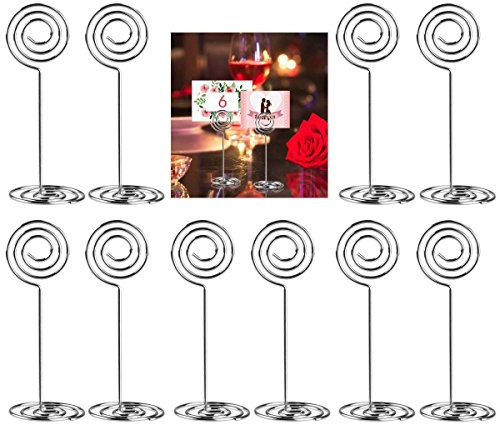 Remingtape 10 stycken skrivbord nummer fotohållare staender för bröllop sammanfogade