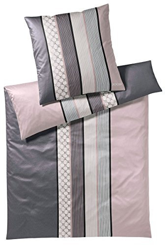 Joop! Bettwäsche Cornflower Stripes deep Rose 1 Bettbezug 140 x 200 cm + 1 Kissenbezug 70 x 90 cm