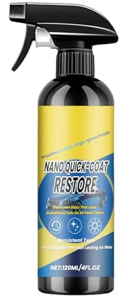 Generico Spray Rivestimento Ceramico | Liquido Rapido Ad Alto Brillantezza 120ml - Spray Dettaglio Ceramico,Per Esterno Parabrezza Fari Pneumatici Guarnizioni Moto Camper Furgone Garage Veicoli
