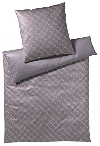 Joop, Mako-Satin-Bettwäsche, Kornblumen-Muster mit nuancierten Farben 155x200 + 1x 80x80 Rosé