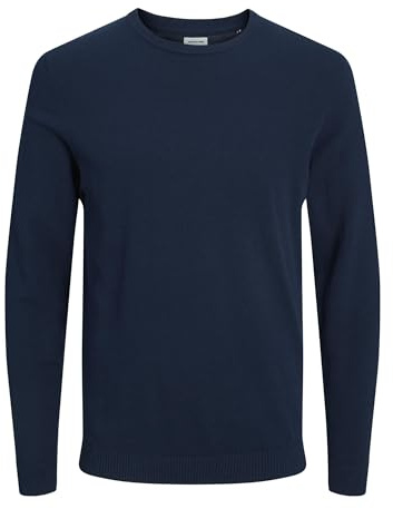 JACK & JONES Jjebasic Knit Crew Neck Noos, Suéter para Hombre, Navy Blazer, XXL