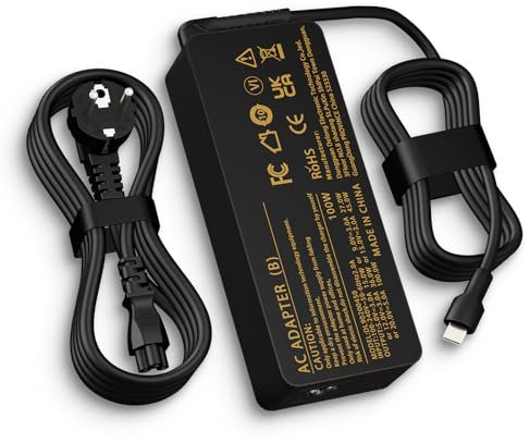 shefor Alimentatore USB C 100W Caricatore USB-C PD compatibile con Mac Book Pro/Air Lenovo Dell HP Samsung Asus Acer Huawei Xiaomi Air 100Watt Tipo C Caricabatterie Portatile Charger Adattatore