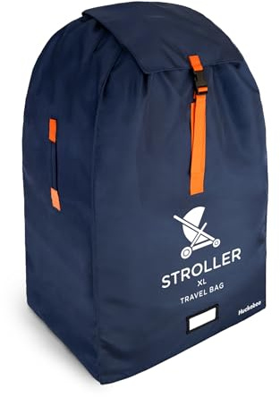 Huckaboo Borsa da viaggio XL per passeggino e carrozzina, per aereo, blu navy, blu navy, Borsa da viaggio per passeggino