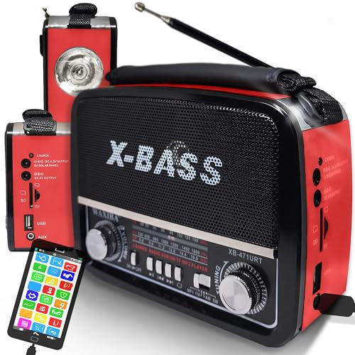 Retoo Retro Radio Bluetooth FM, Nostalgie Radio, Kofferradio, Gehäuse in Holzoptik, Vintage Radio, Kompaktanlage,Unterstützt USB, SD Karten Slot, Einfaches Küchenradio für Büro, Zuhause, Senioren