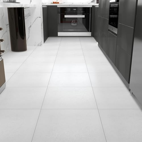 Decotalk Suelo Vinilo Autoadhesivo Blanco 30X30cm 30Piezas Vinilo Adhesivo Azulejos Cocina Suelos Blanco Efecto Mármol Suelo Vinilico Autoadhesivo Lavable Suelos Laminado Para Baño Cocina