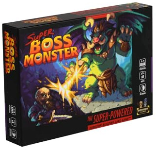 Super Boss Monster by Brotherwise Games | Dungeon-Building Strategy, Drafting Rooms, Luring Heroes, Single-Player & Multiplayer Fun | for 1-4 Players | Ages 13+