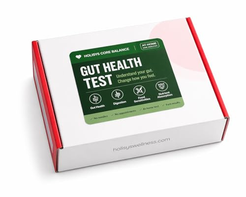Food Sensitivity Test Kit – Gut Health & Digestive Balance – At-Home Hair-Based Analysis – Supports Bloating, Food Reactions & Fatigue – Personalised Wellness Report – Holisys Core Balance