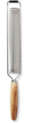 Sur La Table Olivewood Zester, Silver
