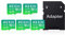 KEXIN Micro SD Tarjeta de 64 GB SDXC UHS-I Tarjeta de Memoria de 64 GB con Adaptador Full HD y 4K UHD, C10, U3, 5 Unidades Mini SD para Cámara Deportiva, Drone
