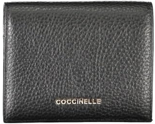 Coccinelle Kleine Geldbörse für Damen, Metallic, weich, e2 mw5 17 21 01, Schwarz, Einheitsgröße