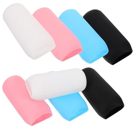 VALICLUD 8pezzi Manicotti Elastici Per Bottiglie Viaggio in Silicone Copribottiglie Viaggio Antiperdita Per Lozione Shampoo