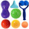 Massageball Set 7er Igelbälle, faszienball igelball Massagebälle,Spikey Ball Massage, fußmassage,Massage Roller für Rücken Beine Füße Hände Selbstmassage