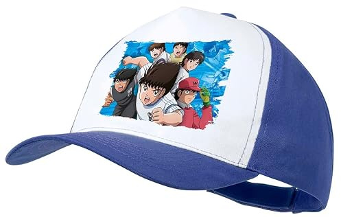 GORRA AZUL Oliver y benji capitan tsubasa futbol infantil color cap