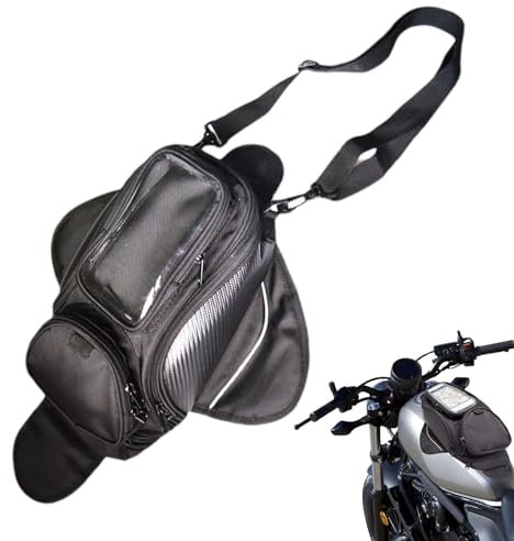 Borsa da Serbatoio Magnetica per Moto - Regolabile, Resistente all'Acqua, Accessorio per la Guida