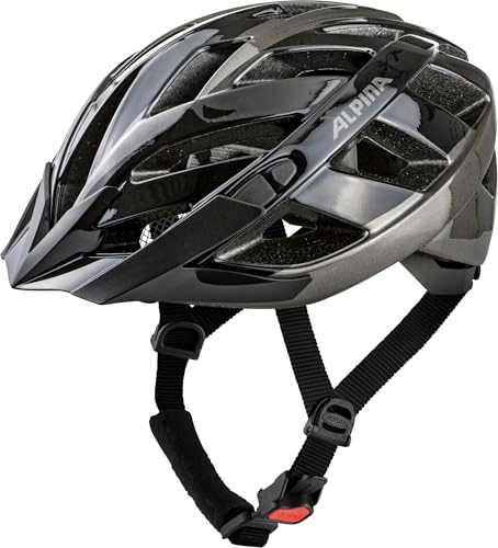 ALPINA Panoma 3.0 City-Fahrradhelm, Black-Anthracite Gloss, 56-59 cm