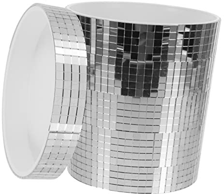 Parliky Töpfe in Großpackung Disco Blumentopf in Silber Pflegeleicht Für Und Garten