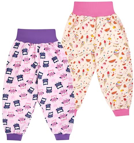 FLYISH DIRECT Baby Windelhosen, Baby Sleepy Windelhose für Kinder, 2 Stück Baby Töpfchen Trainingshose, S