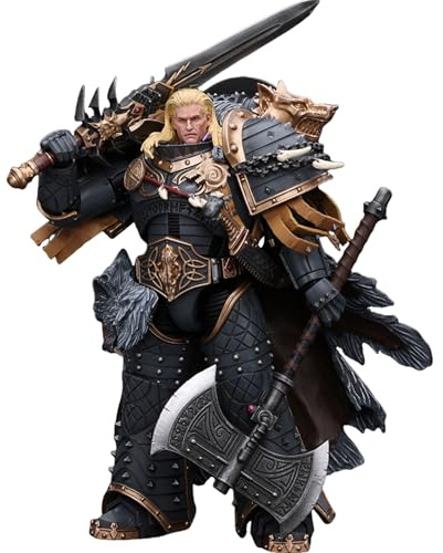JOYTOY Warhammer 40k Blood Angels, 1/18 Space Wolves Leman Russ Primarch of The VIth Legion Action Figure Collect Model