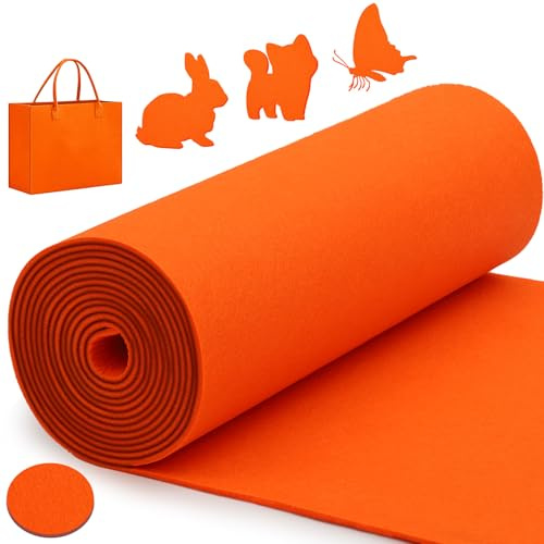 Votoko Rollo de fieltro de 30 cm x 300 cm x 3 mm, base de fieltro de poliéster, para manualidades, bolsa de almacenamiento, patchwork, costura, manualidades, alfombrilla de fieltro para cortar