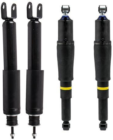 VBNYBA Luftfederbein Luftstrebe Kompatibel Mit Chevrolet Für Tahoe Für Avalanche 1500 Für Suburban 1500 Auto Hinten Vorne Luftfederung Stoßdämpfer Federbeine 4 Stück 12477659 15770188