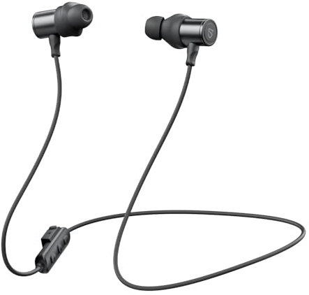 SoundPEATS Q40 HD Neckband Bluetooth Headphones, Hi-Res Audio Wireless Earphones with LDAC, 20H Playtime, IP67 Waterproof, AI Call Noise Cancelling, Magnetic Earbuds for Sports, Work, Travel
