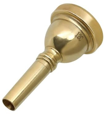 Professonal - Boquilla de aleación de cobre con vástago pequeño de repuesto 12C Altos para trombón, accesorios duraderos para instrumentos musicales