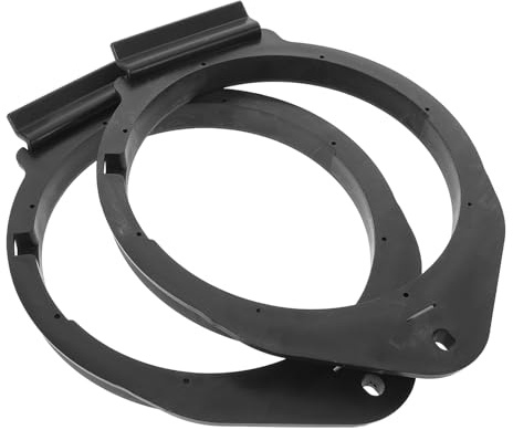 ibasenice Support Adaptateur pour Haut-Parleur de Voiture 6,5 Pouces en Plastique, Anneaux D’espacement pour Haut-parleurs Automobiles, Paire D’entretoises Anti-Vibrations Compatibles