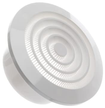 Ø 100mm Grille de Ventilation Ronde de Plafond avec Moustiquaire - Plastique ABS Blanc