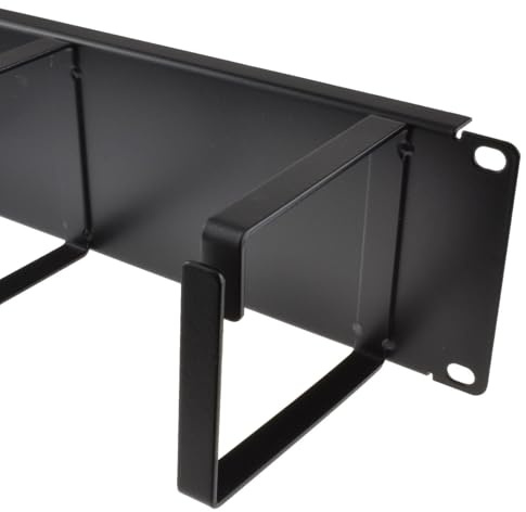 Ringed Kabel Geschäftsleitung Stange 2U Mit 4 Groß 10 cm Rings Daten Schrank 19 inch Rack [2U with 4 Large Rings]