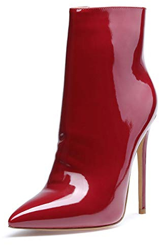 Castamere Womens Zippers Ankle Boots Pointed Toe Stilettos Booties 4.7IN High Heel