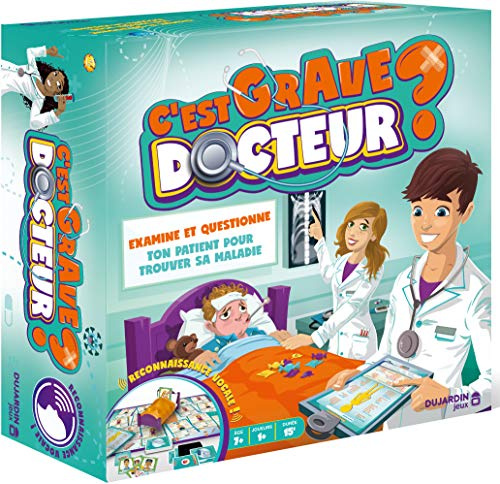 Dujardin - Är det en allvarlig doktor? - Brädspel - Undersöker och frågar patienten - Spelas ensam eller i familjen - från 1 spelare - för barn från 7 år