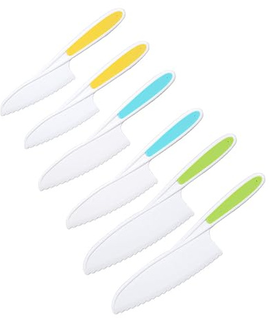 HEMOTON Taglierino 6Pcs Coltello Torta Torta Utensili Torta Sicuro Coltello Cucina Dicer Tagliaverdure Taglierina per Sandwich Taglierina per Sandwich per Pp Taglierine per Abito